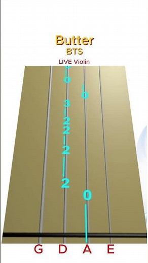 BUTTER 🧈by BTS | Animated Violin TAB | LIVE Violin