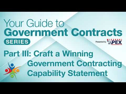 Craft a Winning Government Contracting Capability Statement