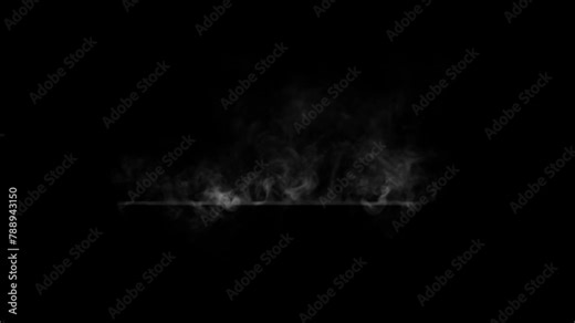 Smoke Eruption Loop on Alpha Channel. Element footage you can place on background in a seamless loop. Stock Video