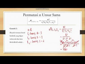 Permutasi n Unsur Sama dan Permutasi Siklis