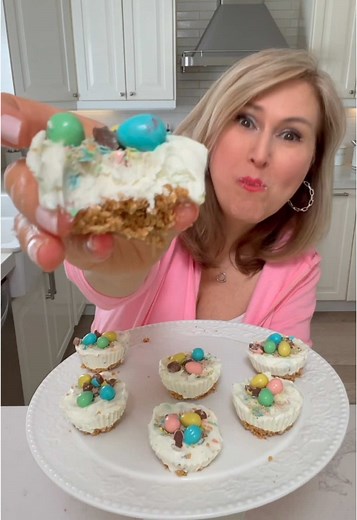 Easy No Bake Mini Cheesecakes Recipe for Easter