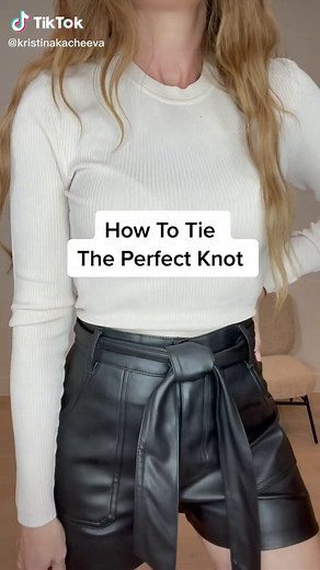 How to Tie the Perfect Knot for Your Dress | Belt Knot Tutorial