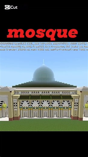 mosque in Minecraft ❤️#mosque #minecraft #shorts