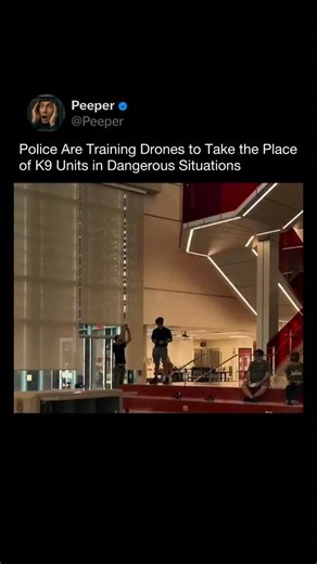 PEEPER on Instagram: "Some police departments are testing drones as tools to reduce risk in high-danger situations traditionally handled by K9 units. These drones can be sent into buildings, confined spaces, or active scenes to provide live video, locate suspects, and assess threats before officers enter. Unlike dogs, drones are not exposed to physical harm and can be deployed quickly, even in environments unsafe for humans or animals. However, drones are not replacing K9 units entirely. Police 