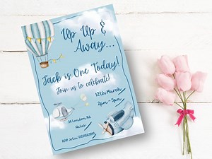 1st Birthday Invite | Digital Template | Fully Editable |birthday Party Invite | Classic and Fun Party Invitation | Editable Colours & Words - Etsy Australia