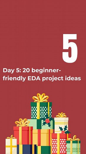 Danica Simic on Instagram: "Day 5: 20 EDA projects to prepare you for machine learning If you aren’t sure whether you’re ready for machine learning, build an EDA project. Exploratory data analysis (EDA) allows you to examine your dataset, clean the data and help you understand data or detect anomalies. Additionally, you can use it to visualize relationship, which can make feature engineering and machine learning processes easier. These 20 projects may not be the best choice for your portfolio. B
