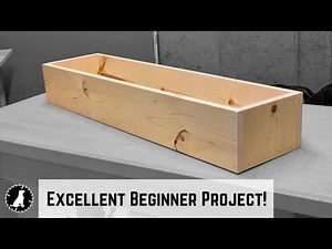 How to Build a Rustic Wooden Trough // Quick Scrap Wood Project // Woodworking