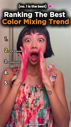 Ranking The Best Colour-Mixing Trend (new)💗✨ #tiktokviral