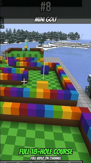 An Entire 18-Hole Golf Course In Minecraft ⛳ Mini Golf