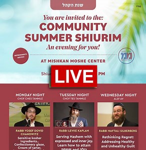 Live: Summer Learning Program: Sensitive Kosher Ingredients