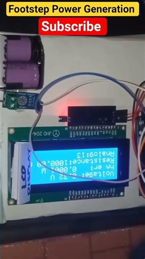 Footstep Power Generation Project #shorts,#experiment
