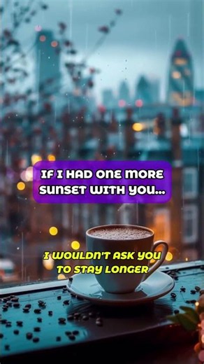If I Had One More Sunset With You... #emotional #short #love #song #lyrics