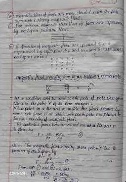 “Magnetism and Matter | Complete Chapter Notes | Class 12 Physics” | #physics #shorts