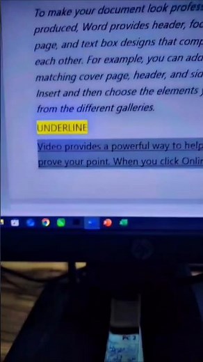 How to Underline Text in MS Word | Shortcut Key for Underline in Word #MSWord#UnderlineText#CtrlU