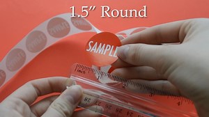 Watch Red Sample Stickers on Amazon Live