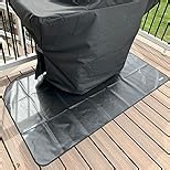 48" L x 30" W Fireproof Mat, Foldable Grill Mat, Floor Protection, Grill Mat, Silicone Fibreglass Heat Resistant Water-Resistant Grill Mat for BBQ Grills, Fireplace, Floor, Lawn and Camping