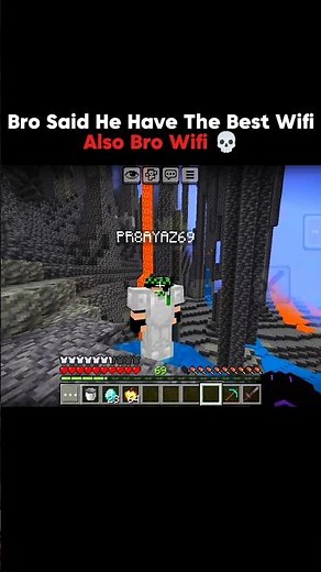 Bro Said He Have The Best Wifi Also Bro Wifi 💀 #minecraft #shorts #viralshorts
