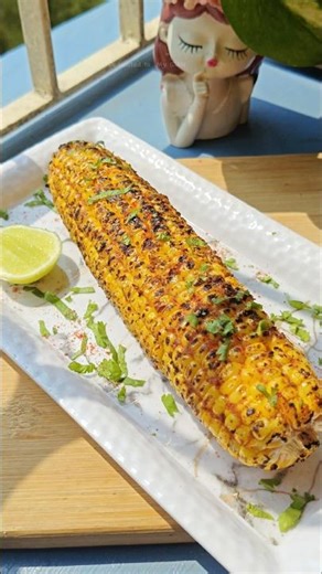 Roasted Masala Corn Recipe | Easy Chatpata Snack 🌽 #shorts #corn #viralvideo #shortsfeed