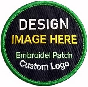 Custom Embroidered Patches | Customized Image Patch | Custom Iron On, Sew On, Hook and Loop Patch | Personalized Embroidered Patches for Backpacks, Clothing and Hats
