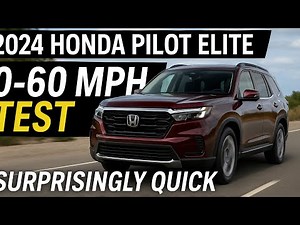 2024 Honda Pilot Elite 0-60 MPH Test | Surprisingly Quick for a 3-Row SUV!