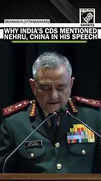 Must Watch! CDS mentions Nehru, China & Ladakh during his speech at Bharat Himalayan Strategy Forum
