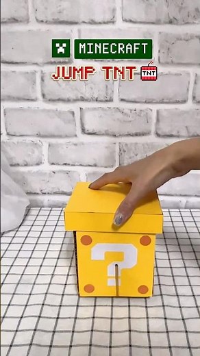 DIY Minecraft TNT💣 gift idea🎁How to make TNT Box #minecraft #shorts #papercraft #craft #diy