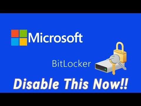 Disable Bitlocker Now