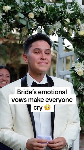 Grab the tissues because we are all in tears hearing Amanda's emotional and touching vows to Mercedes 😭 🎥: @shannonkellyfilms Watch more amazing weddings 24/7 for free on The Love Stories TV Channel. Learn where you can stream at lovestoriestv.com/live #LoveStoriesTV #WeddingTikTok #WeddingTok #emotionalweddingmoments #bridaltiktok #LesbianWedding #lgbtqwedding #pride #weddingvows