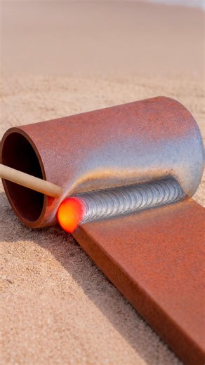 This hidden pipe and plate welding trick is unknown to most beginners #stickwelding #welder
