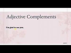 Why Adjective Complements Matter