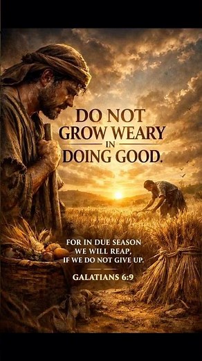 Do not Grow Weary Doing Good #good #motivation #christianmotivation #shorts #quotes #biblestudy