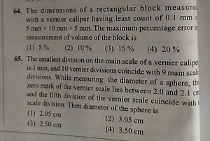 The dimensions of a rectangular block measured with a vernier c... | Filo