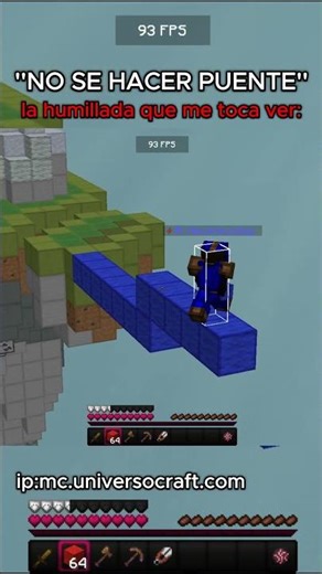 POV: No has aprendido a HACER PUENTES en BEDWARS #minecraft