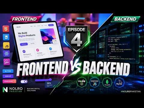 Frontend vs Backend Explained in Urdu | ویب سائٹ کیسے بنتی ہے؟ | Ep 4