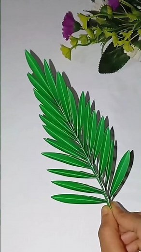 🌿 Easy Paper Craft Leaves | DIY Leaf Art
