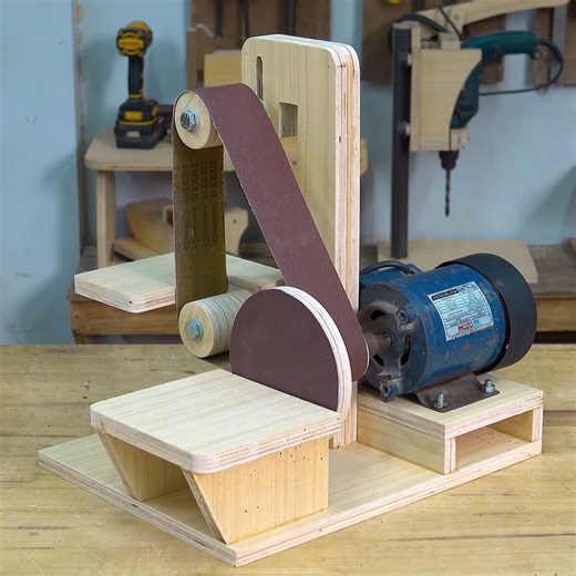 2.1M views · 15K reactions |  Just turned an old water pump into the most amazing belt sander and disc sander! Who knew recycling could be this fun? ️✨ Can't wait to tackle my next DIY project with this bad boy! Check out the transformation!  #DIY #Upcycle #Woodworking #Sander #ToolTransformation #CreativeReuse #WorkshopMagic #Handmade #Crafty #Repurpose | Woodworking Tools | Facebook