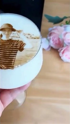 This Coffee Latte Art Machine EB-Pro Customized Photo Selfie Printing Will Blow Your Mind #shorts