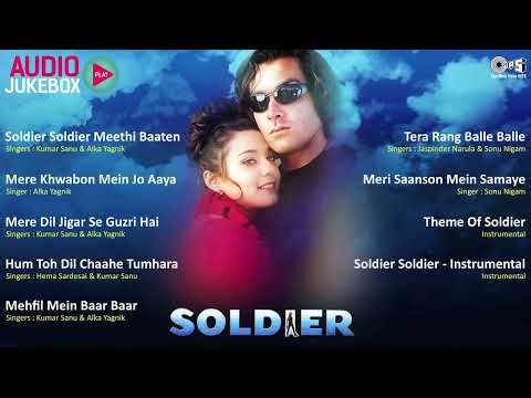 SOLDIER: Full Movie Songs | Bobby Deol | Preity Zinta | Anu Malik | Sameer | 90s Bollywood Hits