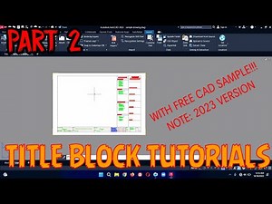 How to insert your Title Block in your Autocad 2023 Lay out Tab