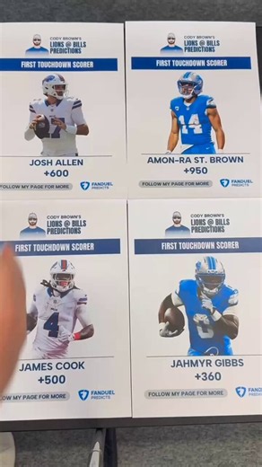 Tonight’s first TD scorer…Who would you guys take? https://t.co/dT8sF2RBrG https://t.co/vtkZXemsoM