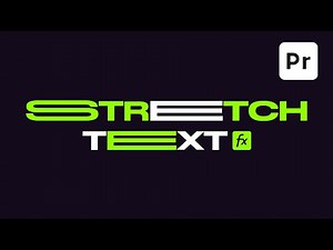 STRETCH Text Animation in Premiere Pro | Stretch Text Effect