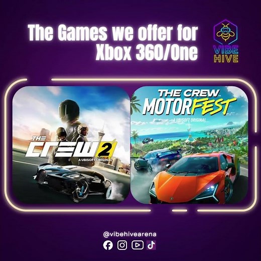 🔥 Gear up for the ultimate gaming experience with Xbox 360/ Xbox One at Vibe Hive Arena!