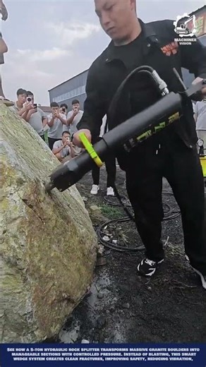 Portable Rock Splitting Machine Work for Stone quarrying and block extraction