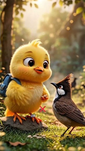 Pipii Feeds a Hungry Forest Bird 🐦💛