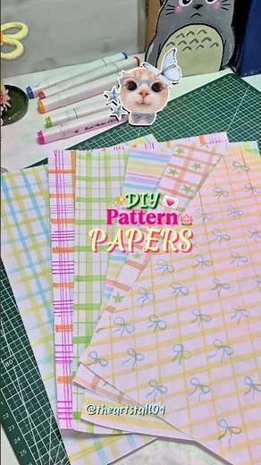DIY pattern paper✨️🎨🎀 | journal paper | DIY paper