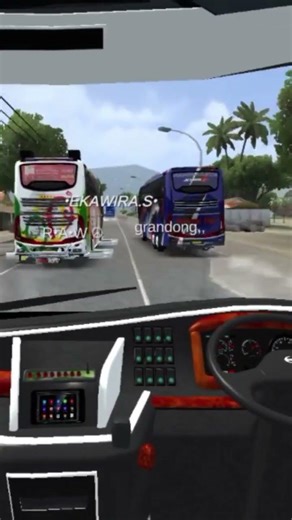 Aksi kejar kejaran 2 bus SHD vs tronton