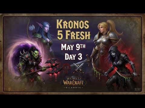 Kronos 5 Vanilla WoW 1.12 Fresh Private Server Launch Day 3.5 Priest lvling World of Warcraft
