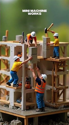 Big dreams, mini scale. So satisfying to watch. 🛠️✨ #miniatureworld