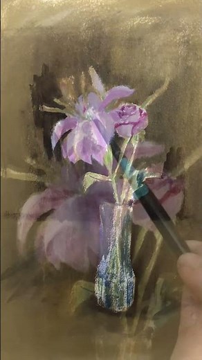 Draw mix Paint Exercise - Bouquet #shorts