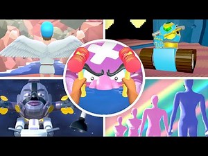 WarioWare Move It! - All Bosses (All Difficulties)